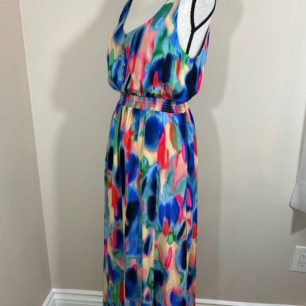 Maeve Multicolor Abstract Maxi Dress - Picture 8 of 16